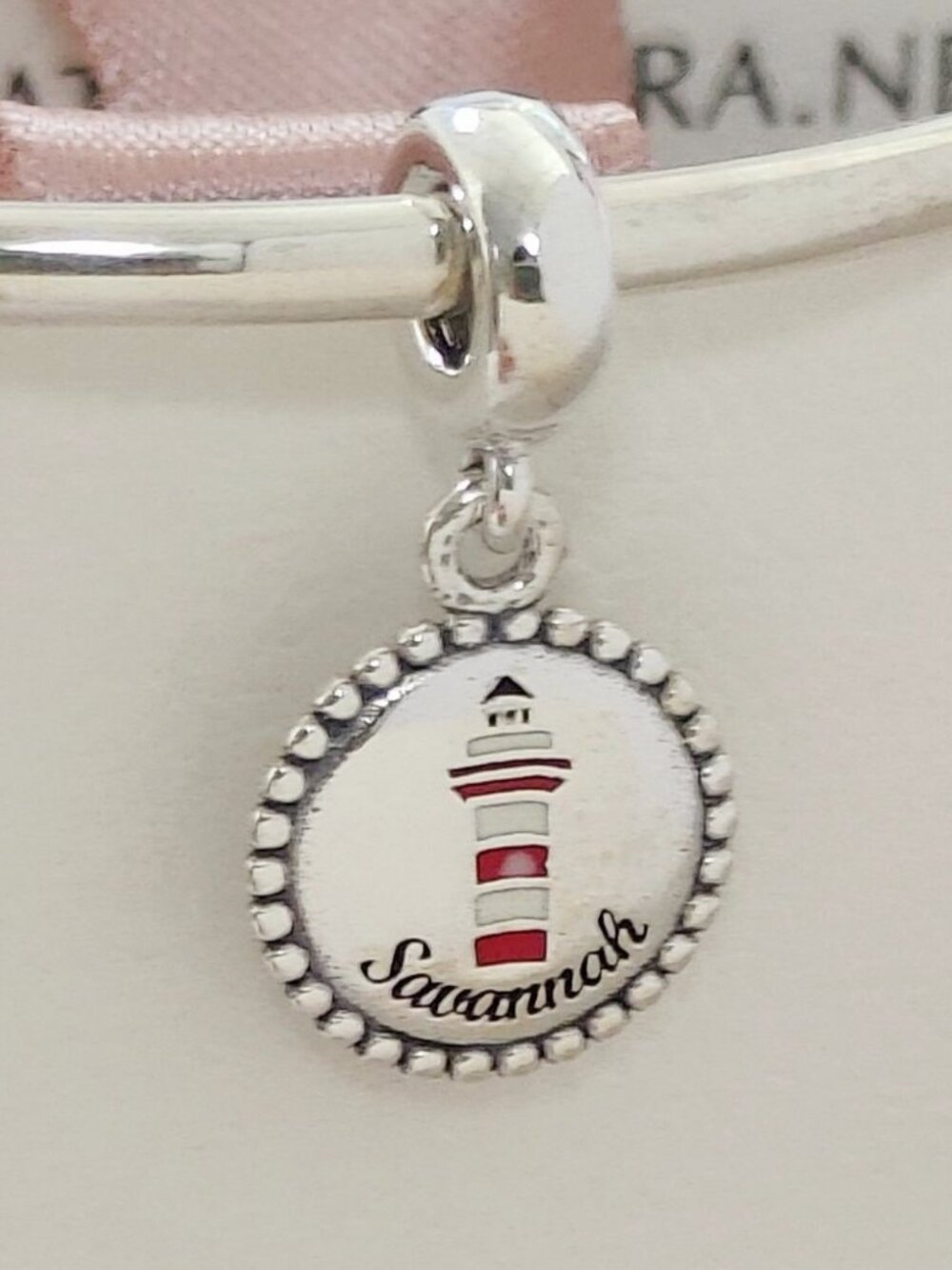 Savannah Georgia Exclusive Lighthouse Exclusive Dangle Charm with box